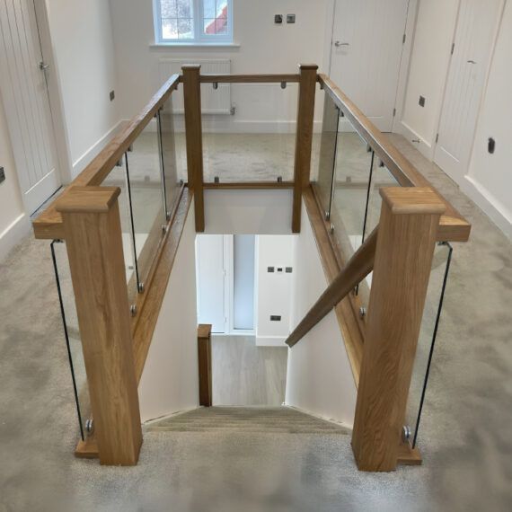 Staircase construction by Crosswood Carpentry