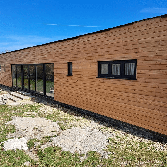 Cedar cladding completed by Crosswood Carpentry